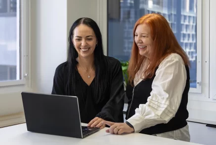 QLD staff laughing