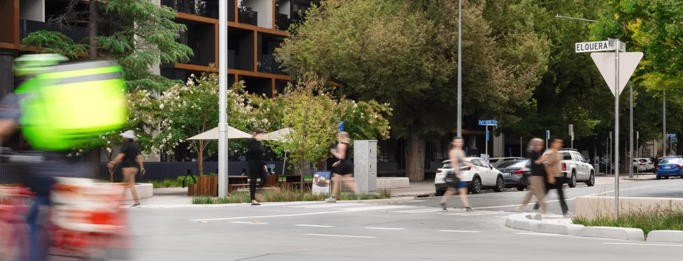 Busy Canberra street